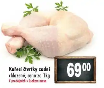 Qanto Kuřecí čtvrtky zadní chlazené, cena za 1kg nabídka