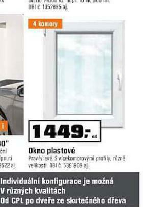 OBI Okno plastové nabídka