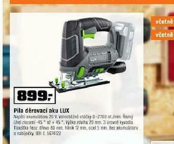 OBI Pila děrovací aku lux nabídka