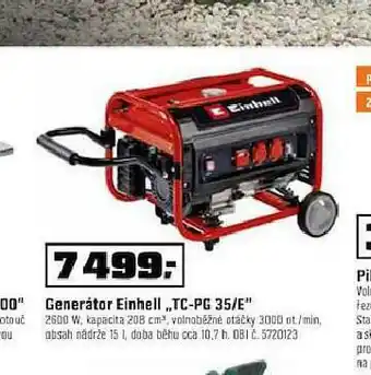 OBI Generátor einhell nabídka