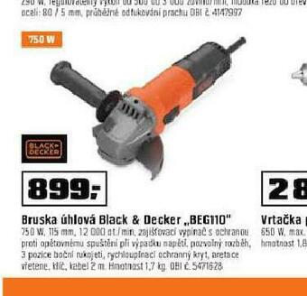 Bruska úhlová black & decker