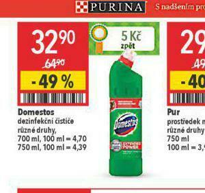 Globus Domestos dezinfekční čistič nabídka