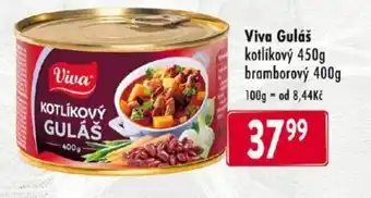 Qanto Viva Guláš kotlíkový 450g bramborový 400g nabídka
