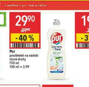 Globus Pur prostředek na nádobí nabídka