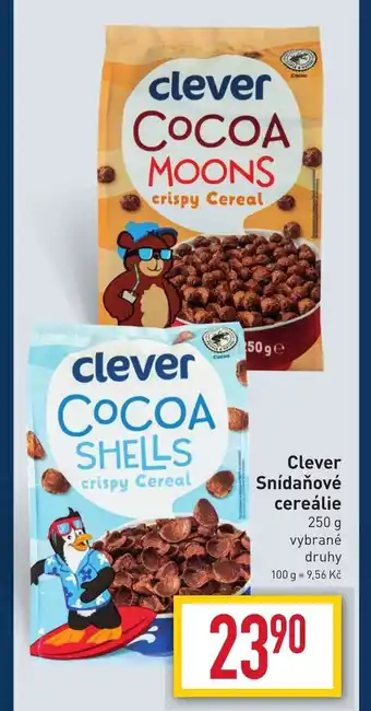 Billa Clever Snídaňové cereálie nabídka