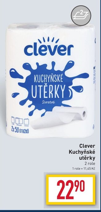 Billa Clever Kuchyňské utěrky nabídka