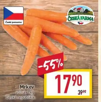 Billa Mrkev volná, 1 kg Česká republika nabídka
