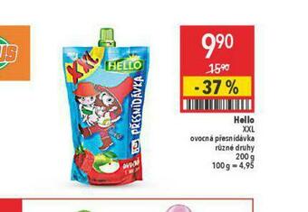 Globus Hello xxl ovocná přesnídávka nabídka