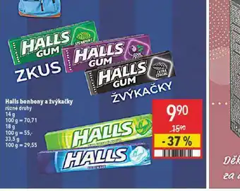 Globus Halls bonbony a žvýkačky nabídka
