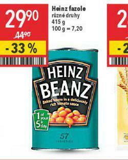 Globus Heinz fazole nabídka