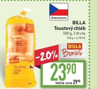 Billa BILLA Toustový chléb nabídka