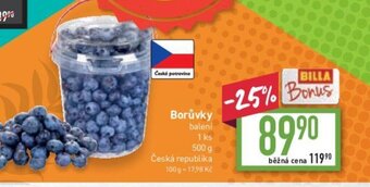 Billa Borůvky nabídka