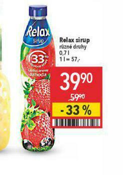 Globus Relax sirup nabídka