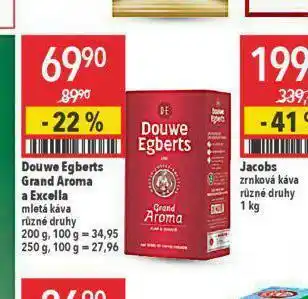 Globus Káva douwe egberts grand excella nabídka