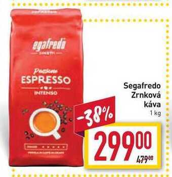 Billa Segafredo zrnková káva 1kg nabídka