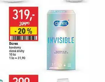 Globus Durex kondomy nabídka