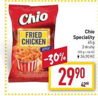 Billa Chio speciality 65 g nabídka