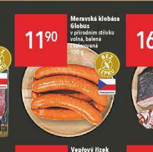 Globus Moravská klobása nabídka