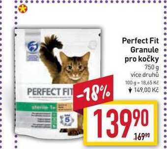 Billa Perfect fit granule pro kočky 750 g nabídka