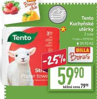 Billa Tento kuchyňské utěrky 2 role nabídka