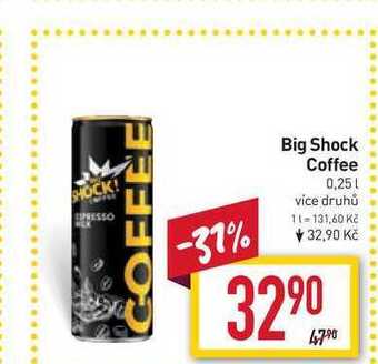 Billa Big shock coffee 0,25l nabídka