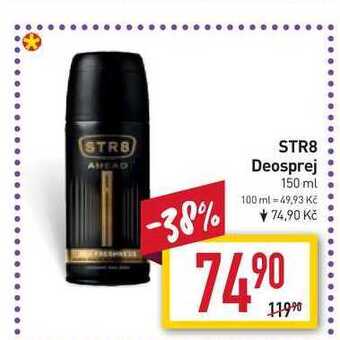 Billa Str8 deosprej 150 ml nabídka