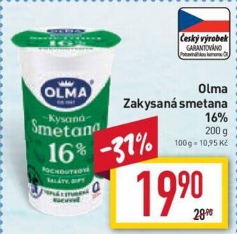 Billa Olma Zakysaná smetana 16% nabídka
