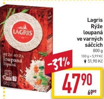 Billa Lagris Rýže loupaná ve varných sáčcích nabídka