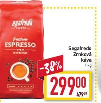 Billa Segafredo Zrnková káva 1 kg nabídka