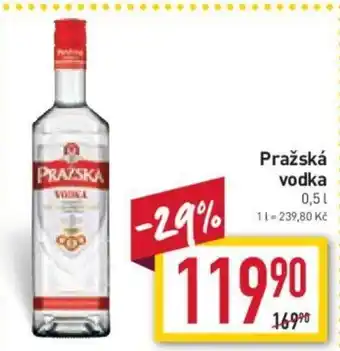 Billa Pražská vodka 0,5L nabídka