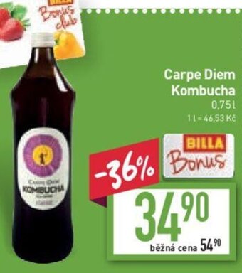 Billa Carpe Diem Kombucha nabídka