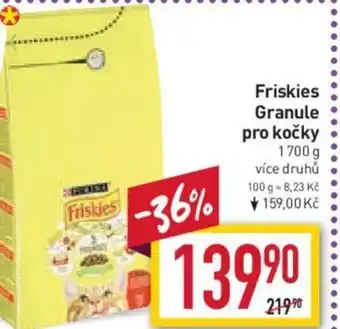 Billa Friskies Granule pro kočky 1700 g nabídka