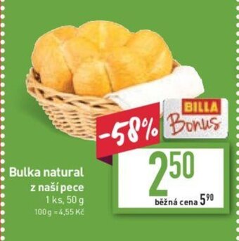 Billa Bulka natural z naší pece nabídka