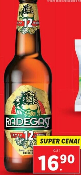 Lidl RADEGAST RYZE HOŘKÁ 12 nabídka