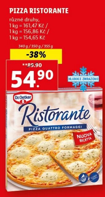 Lidl PIZZA RISTORANTE nabídka