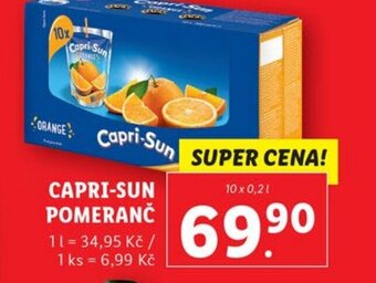 Lidl CAPRI-SUN POMERANČ nabídka