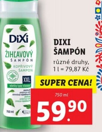 Lidl DIXI ŠAMPÓN nabídka