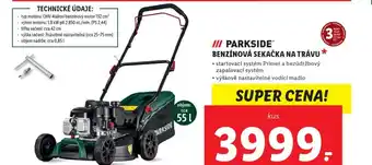 Lidl III PARKSIDEⓇ BENZÍNOVÁ SEKAČKA NA TRÁVU * nabídka