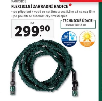 Lidl PARKSIDE FLEXIBILNÍ ZAHRADNÍ HADICE * nabídka