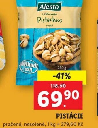 Lidl PISTÁCIE nabídka