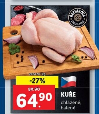 Lidl KUŘE chlazené, balené nabídka