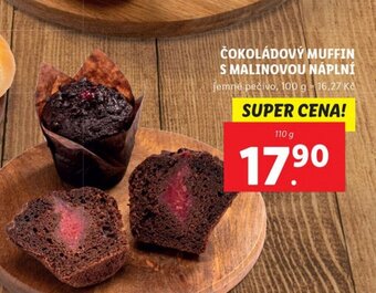 Lidl ČOKOLÁDOVÝ MUFFIN S MALINOVOU NÁPLNÍ nabídka