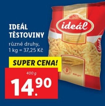 Lidl IDEÁL TĚSTOVINY nabídka