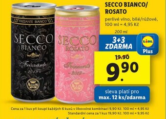 Lidl SECCO BIANCO/ ROSATO nabídka