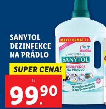 Lidl SANYTOL DEZINFEKCE NA PRÁDLO nabídka