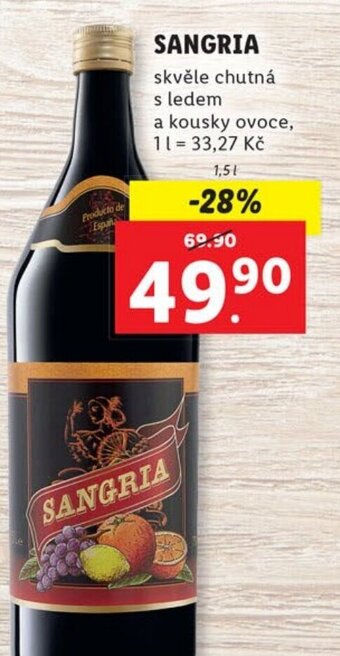 Lidl SANGRIA nabídka
