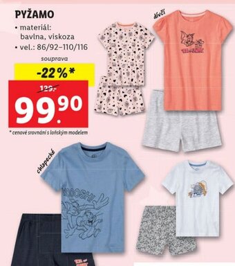 Lidl PYŽAMO nabídka