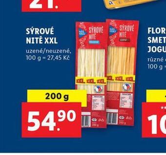 Lidl Sýrové nitě nabídka