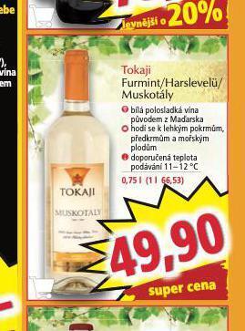 Norma Tokaji furmint nabídka