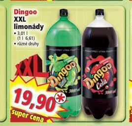 Norma Dingoo limonády nabídka